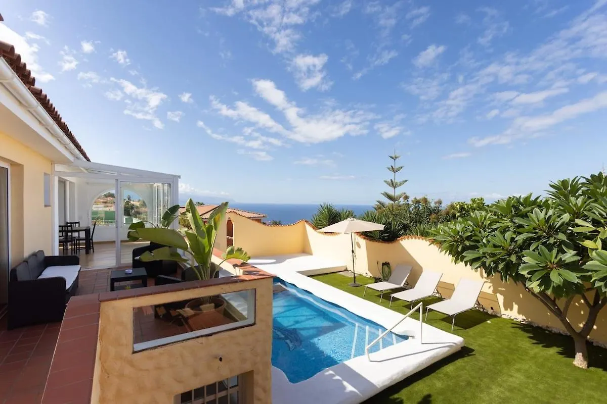 Eden Rentals Villa La Paz Ocean Views Heated Private Pool Sauzal 0*,  Spain