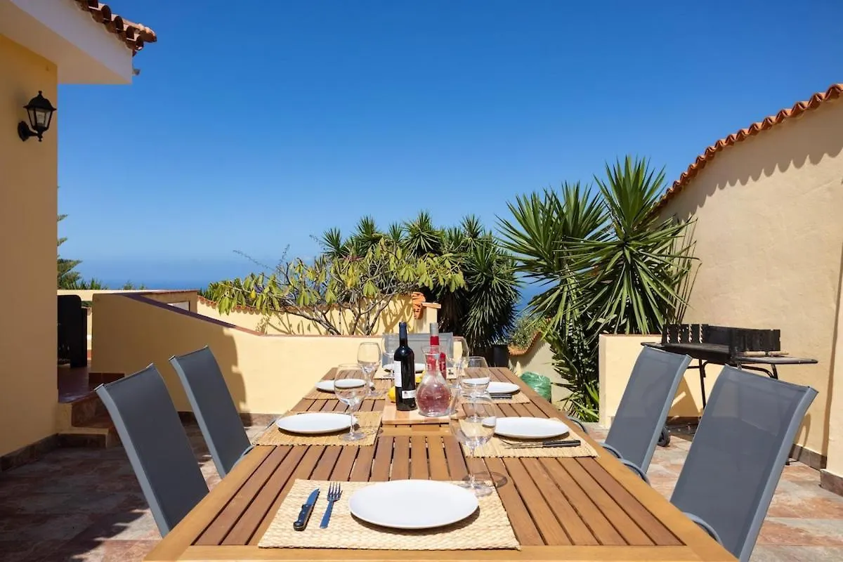 Eden Rentals Villa La Paz Ocean Views Heated Private Pool Sauzal Spain